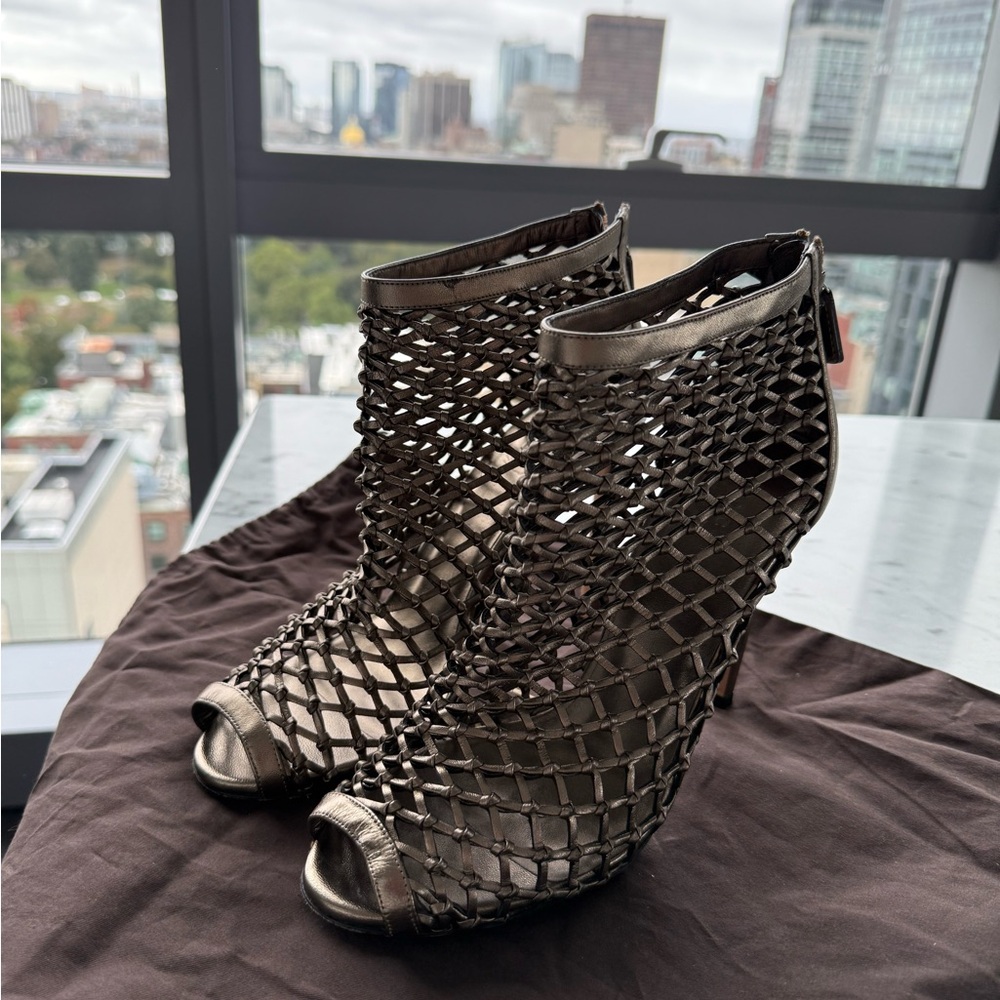 Gucci Metallic Mesh Women's Heels